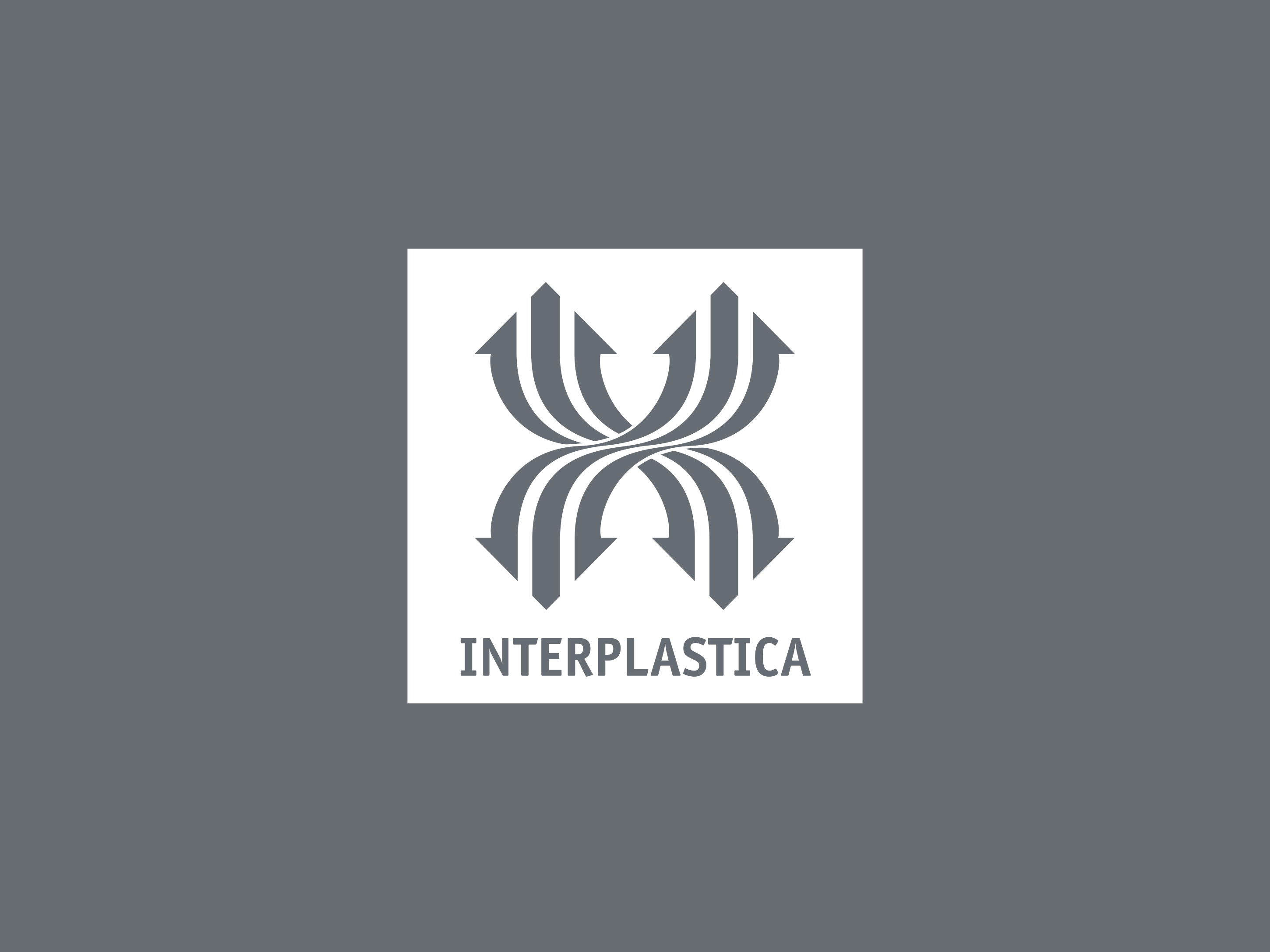 Logo of the trade fair for plastics and rubber processing Interplastica