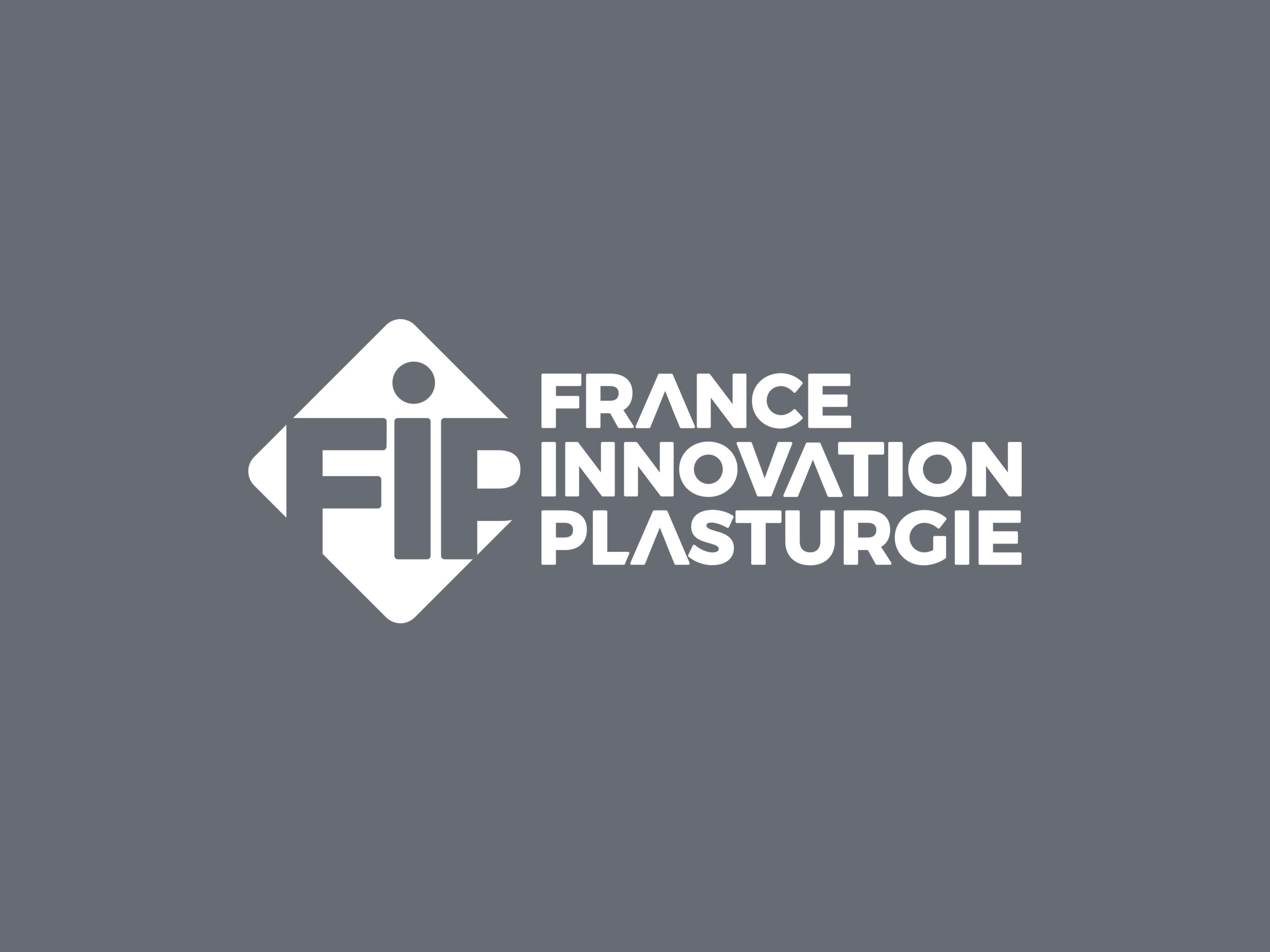 Logo de France Innovation Plasturgie, le premier salon professionnel des plastiques, des composites et du caoutchouc